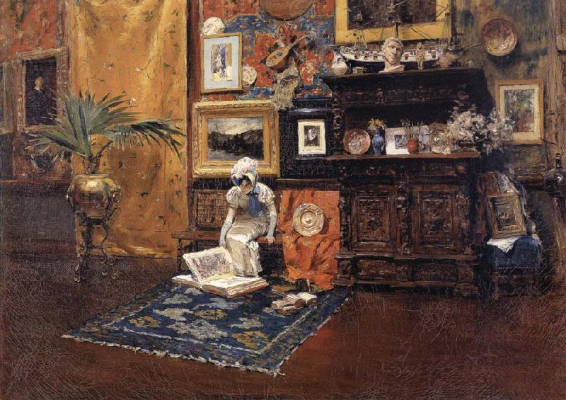 William Merritt Chase Studio Interior oil painting picture